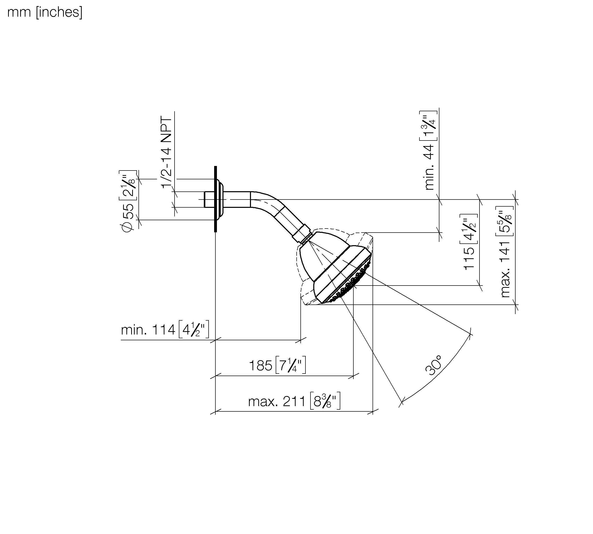 Madison Shower Head Chrome