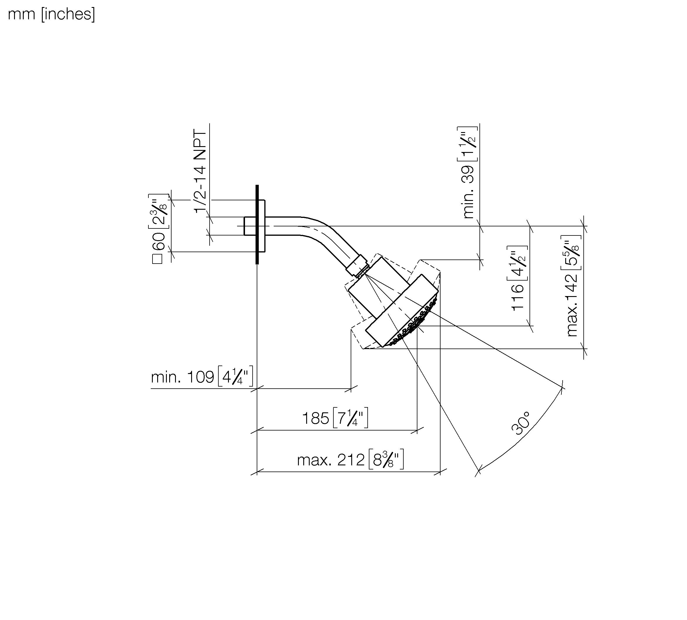 Shower Head Chrome V
