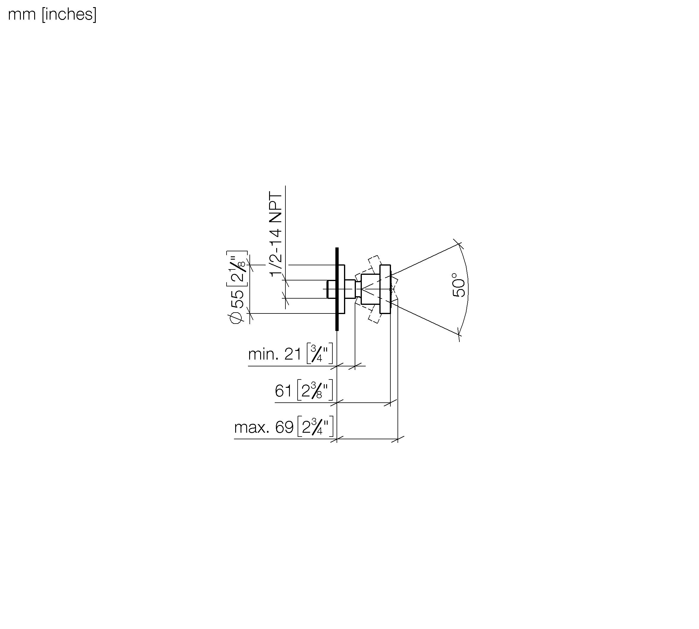 Body Spray Without Volume Control Flowreduce Chrome II
