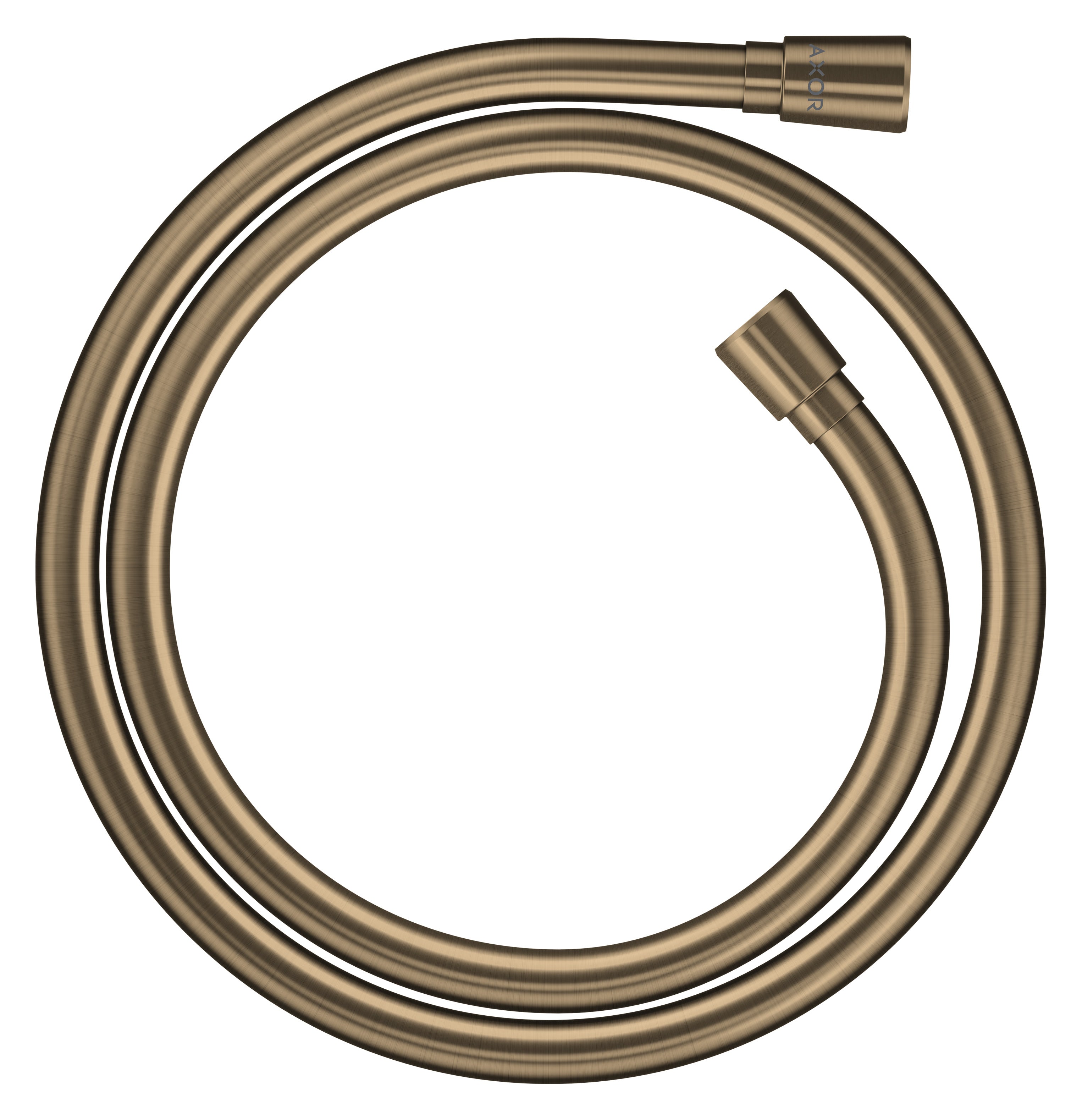 AXOR ShowerSolutions Metal effect shower hose 1.25 m with conical nuts