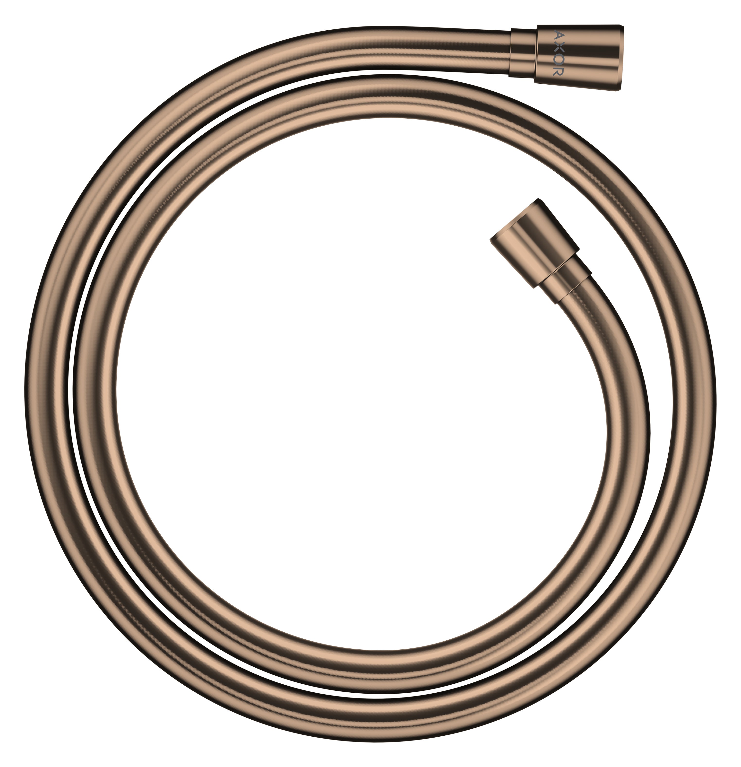 AXOR ShowerSolutions Metal effect shower hose 1.25 m with conical nuts