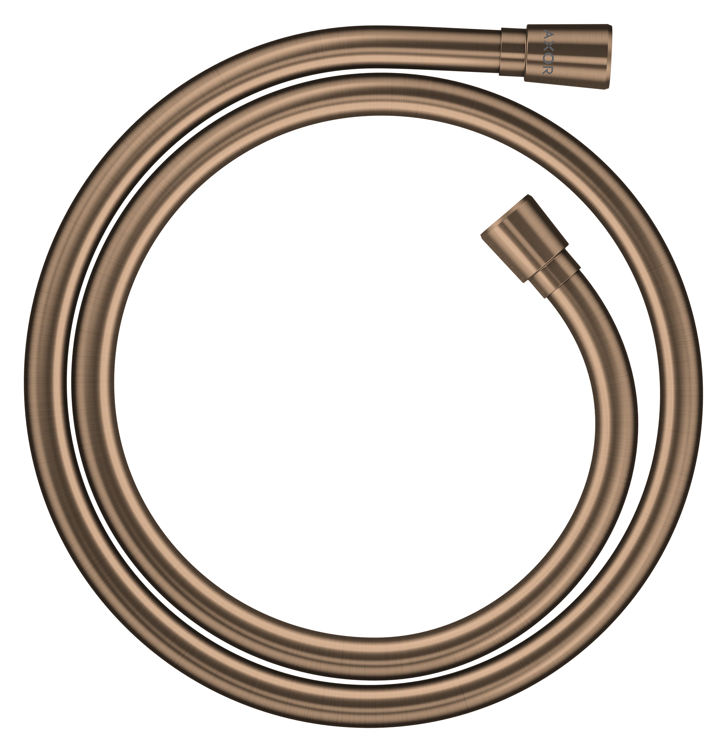 AXOR ShowerSolutions Metal effect shower hose 1.25 m with conical nuts