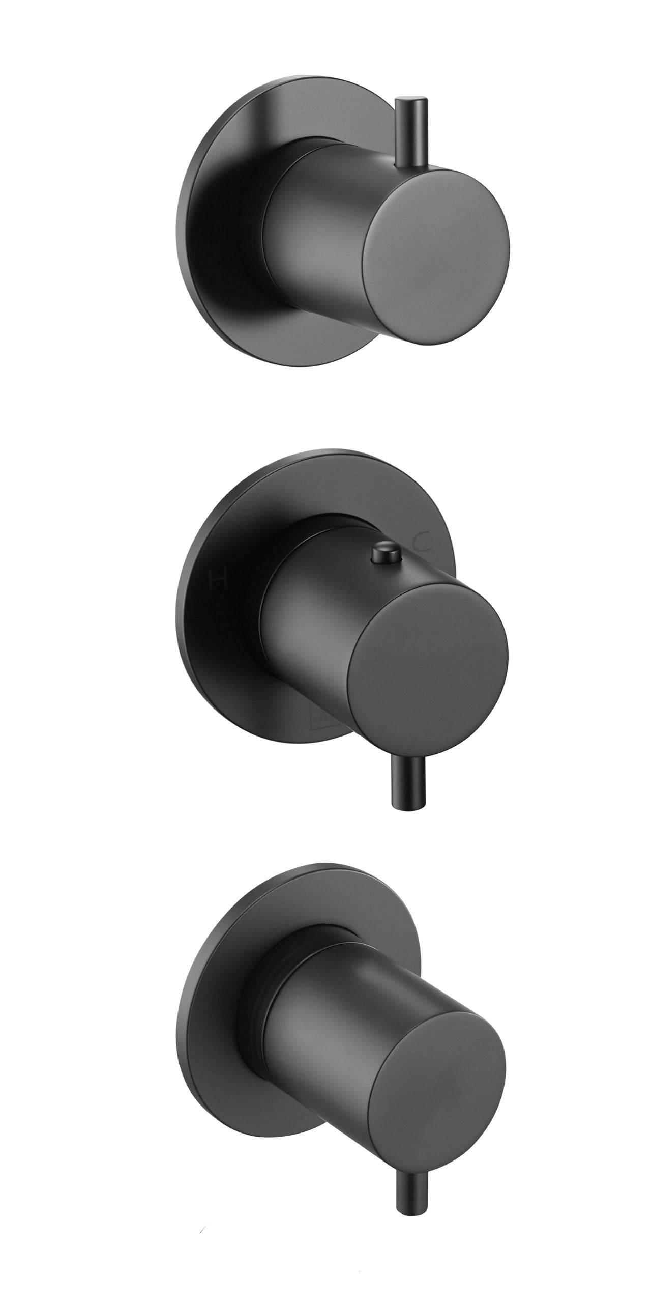 VOS MODULAR 3 HANDLE 2 OUTLET THERMOSTATIC SHOWER VALVE