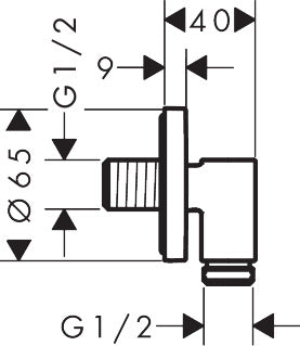 FixFit Fine S Wall outlet with non-return valve – Empress Bathrooms