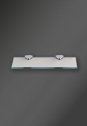 GLASS SHELF AND BRACKET SET CHROME