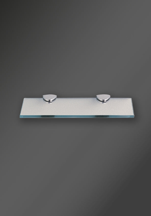GLASS SHELF AND BRACKET SET CHROME