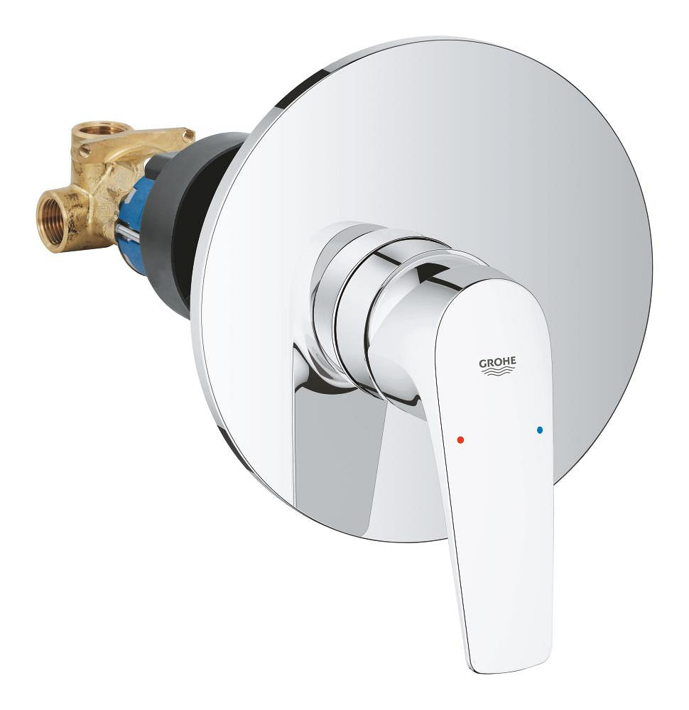 BauFlow Single-lever shower mixer trim