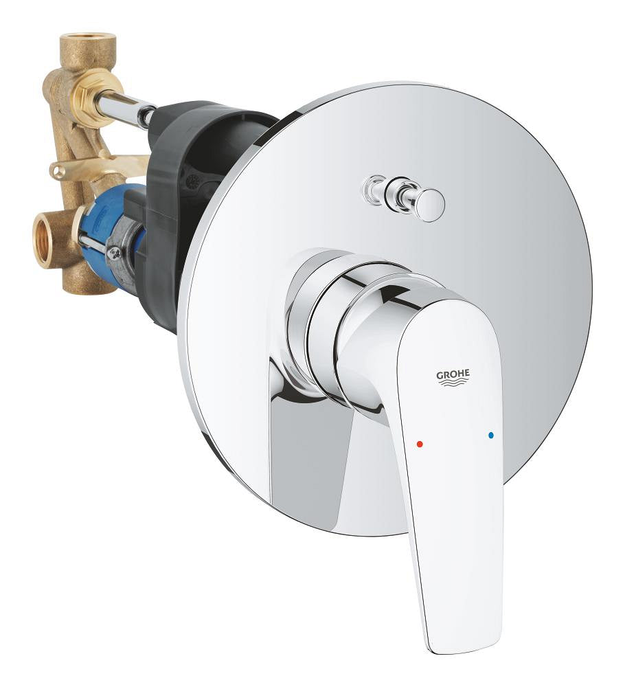 BauFlow Single-lever bath/shower mixer trim