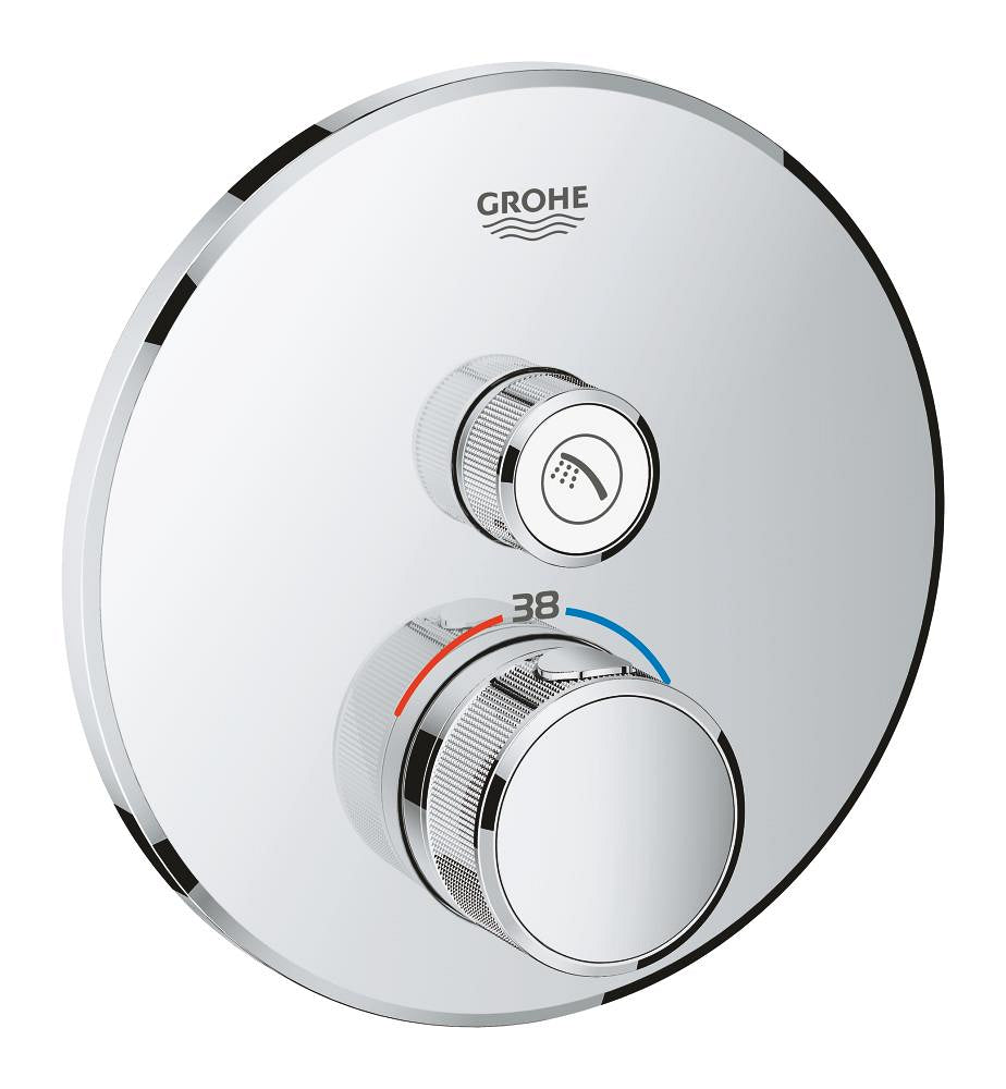 Grohtherm SmartControl Thermostat for concealed installation with one valve