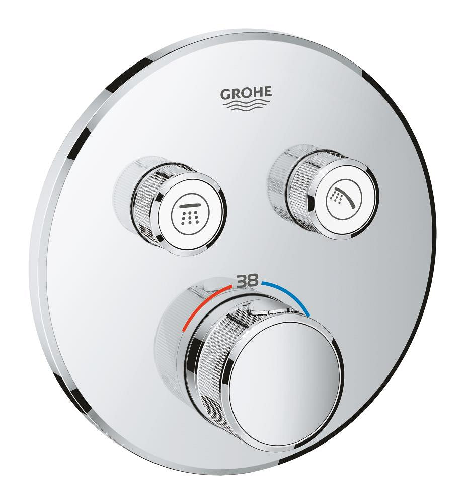 Grohtherm SmartControl Thermostat for concealed installation with 2 valves