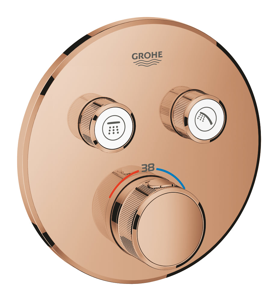 Grohtherm SmartControl Thermostat for concealed installation with 2 valves