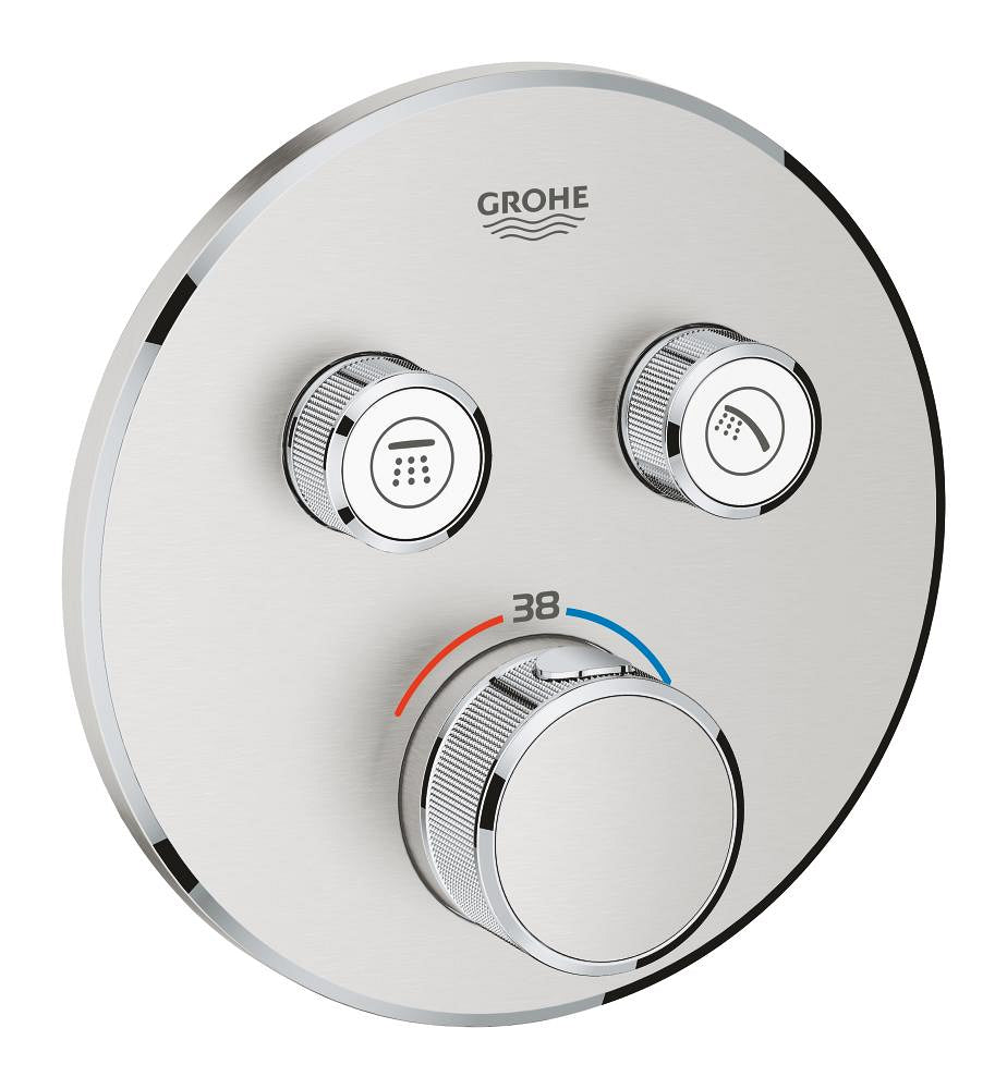 Grohtherm SmartControl Thermostat for concealed installation with 2 valves