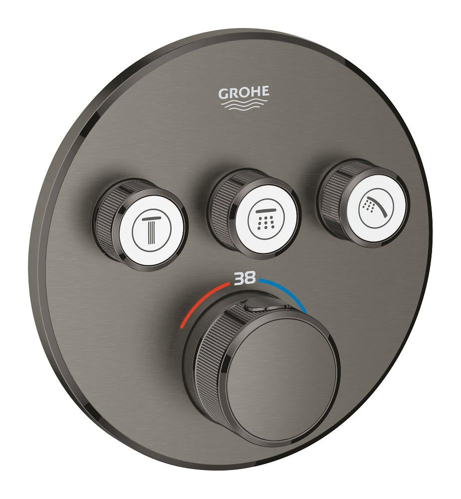 Grohtherm SmartControl Thermostat for concealed installation with 3 valves