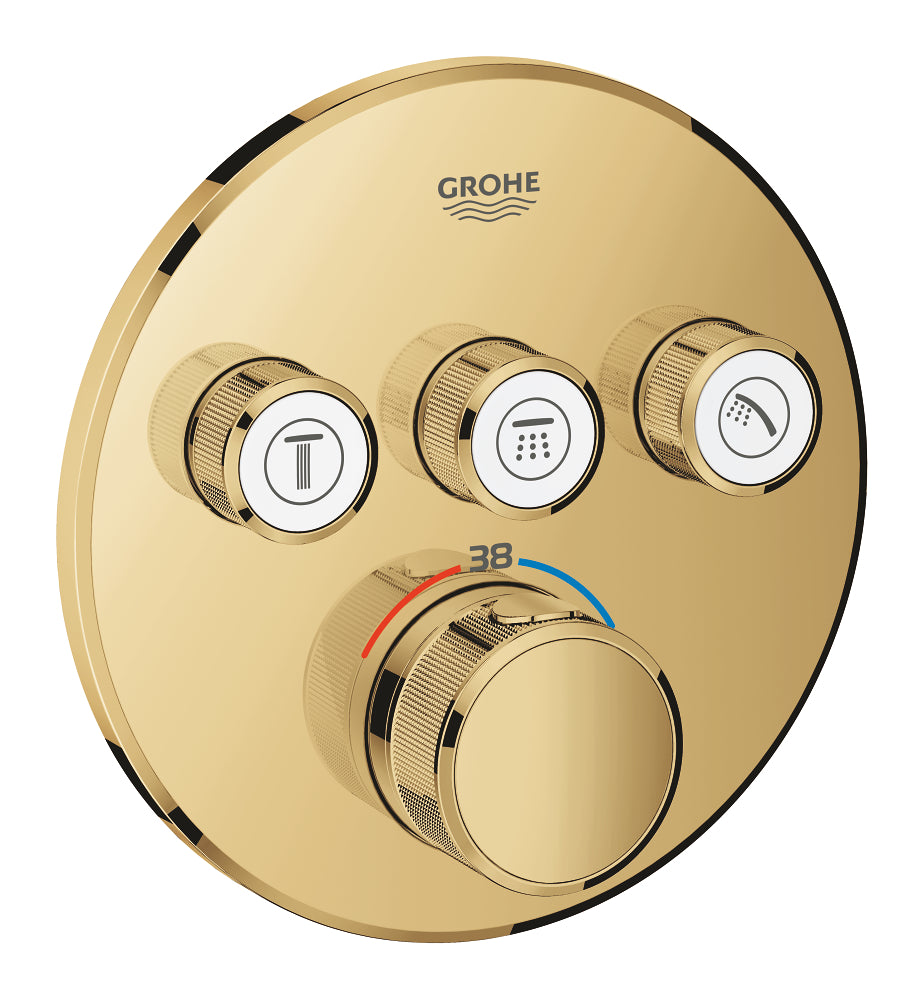 Grohtherm SmartControl Thermostat for concealed installation with 3 valves