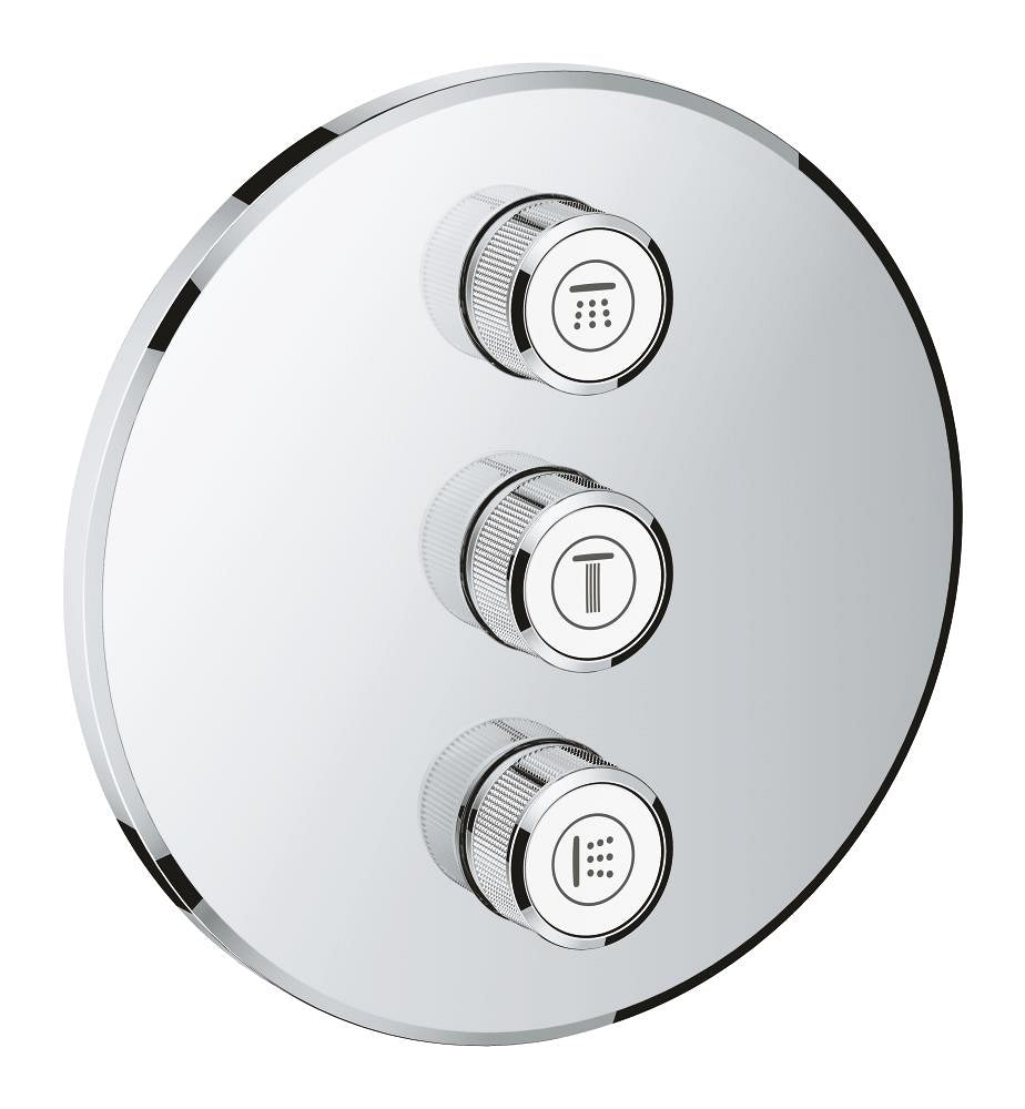 Grohtherm SmartControl Triple volume control trim