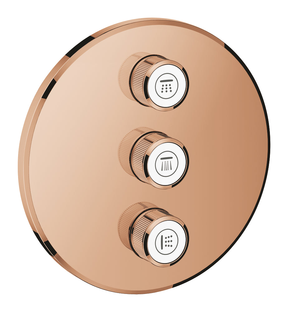 Grohtherm SmartControl Triple volume control trim