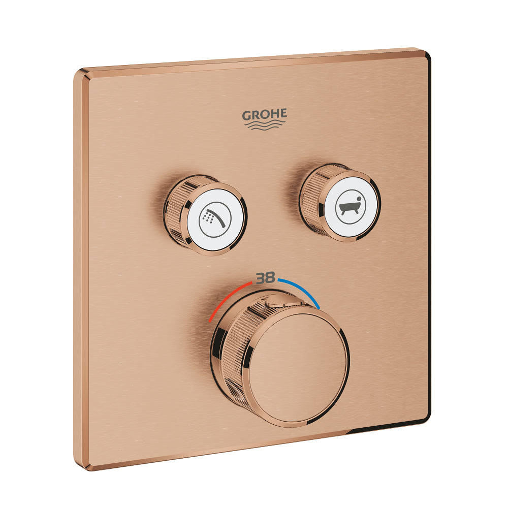 Grohtherm SmartControl Thermostat for concealed installation with 2 valves
