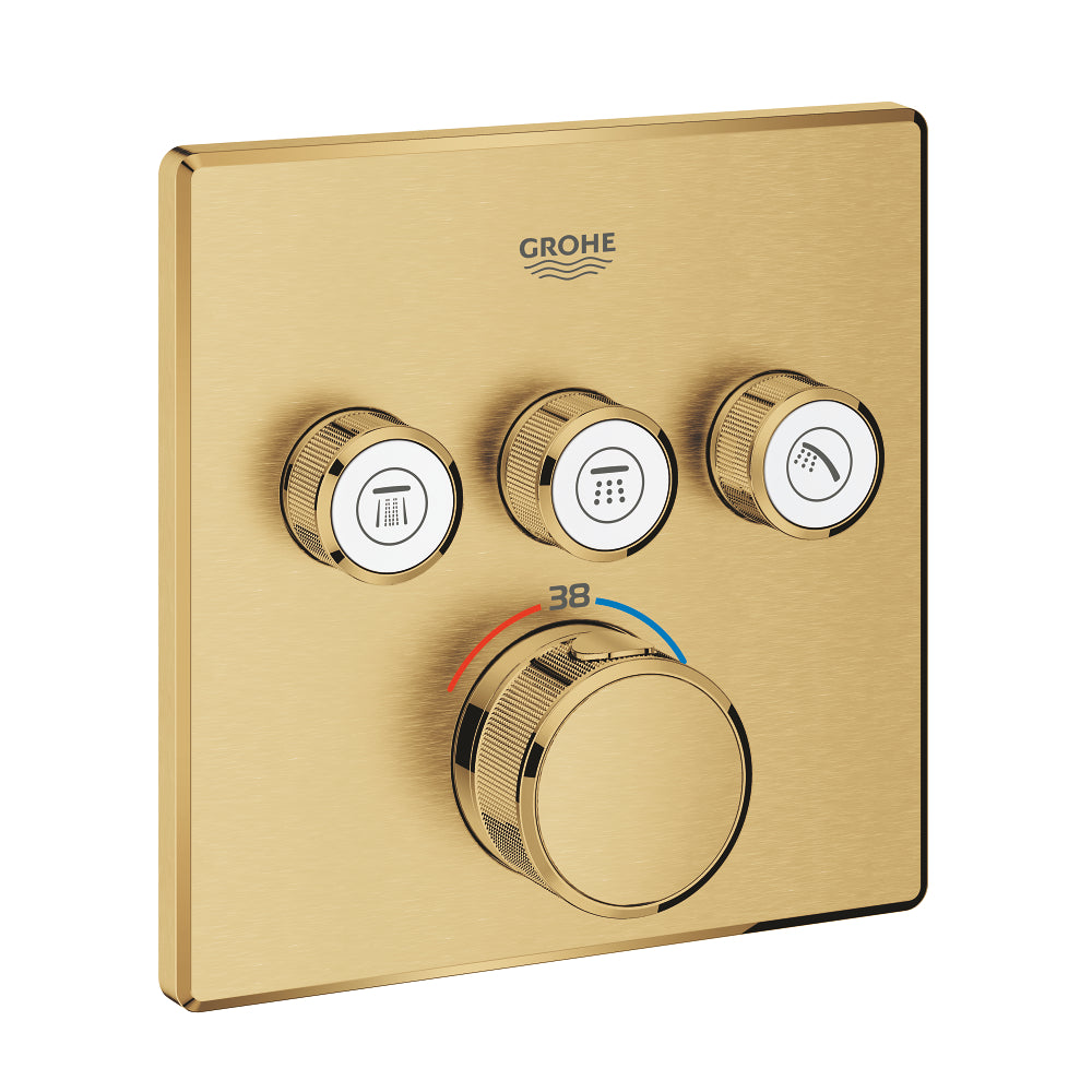 Grohtherm SmartControl Thermostat for concealed installation with 3 valves