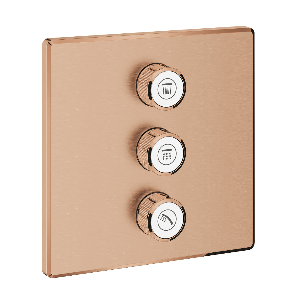 Grohtherm SmartControl Triple volume control trim