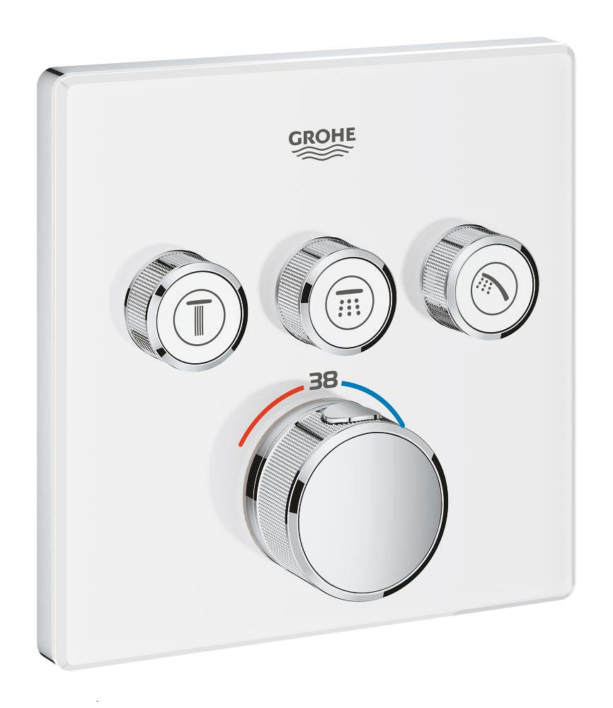 Grohtherm SmartControl Thermostat for concealed installation with 3 valves