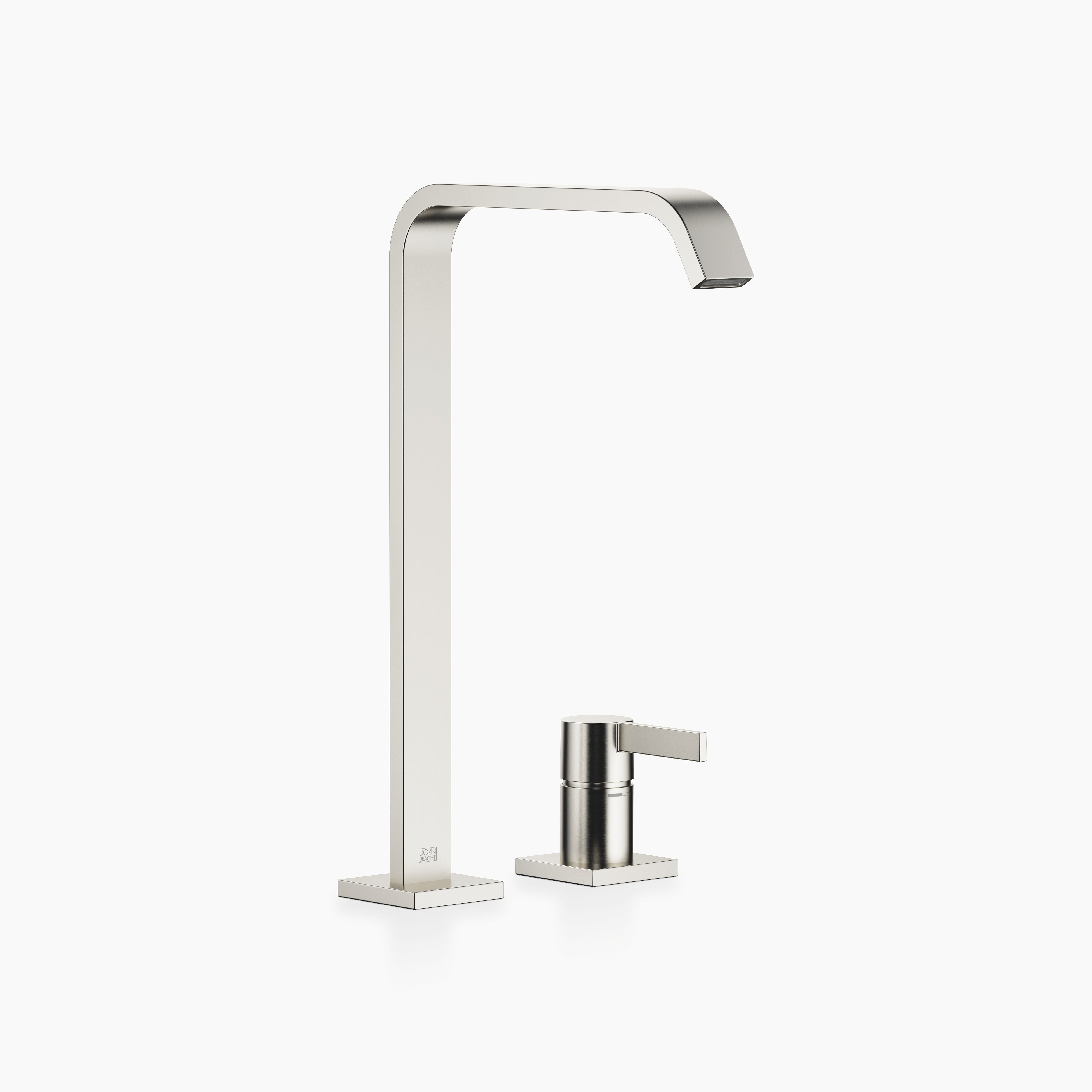 Imo Two Hole Basin Mixer With High Spout Without Pop Up Waste Chrome