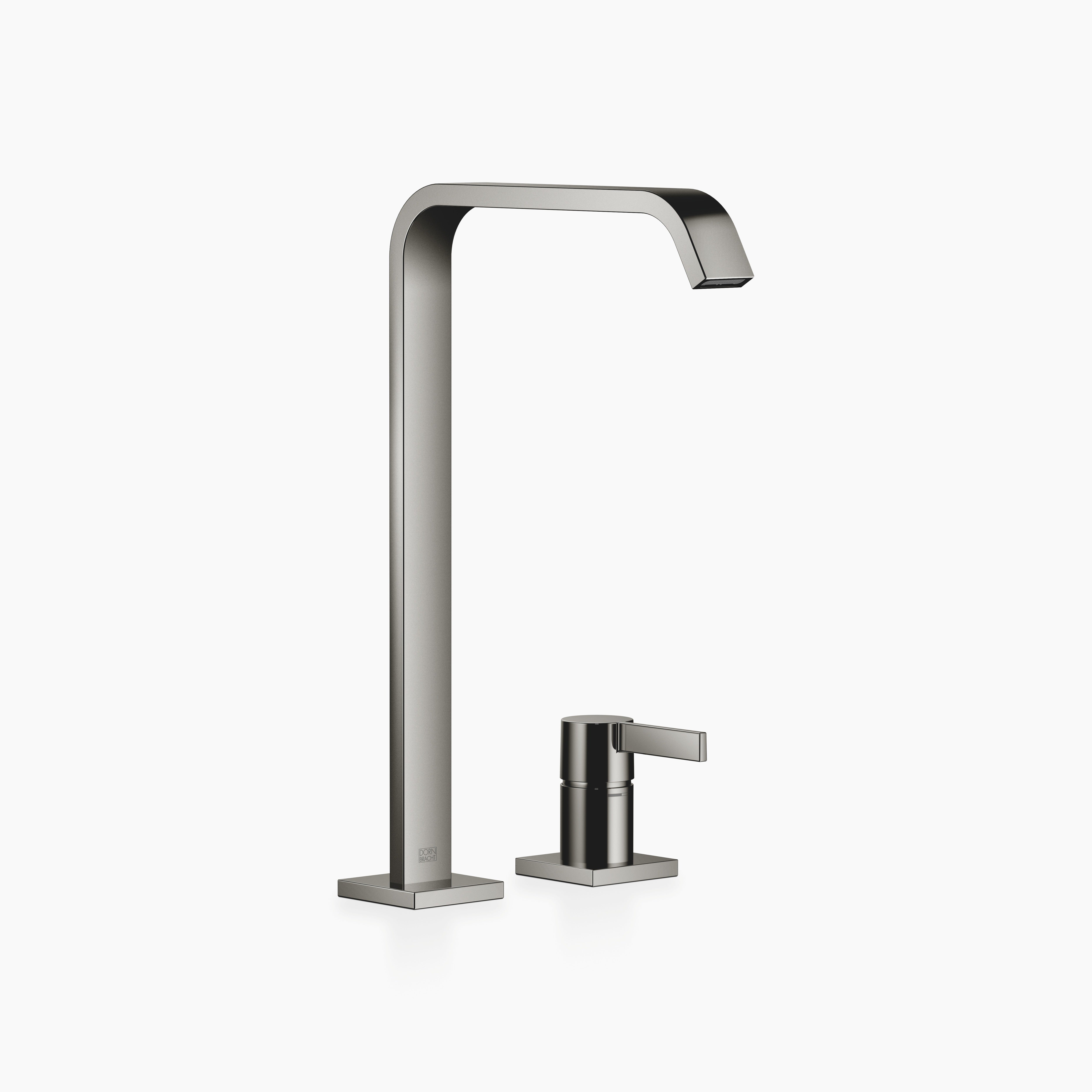 Imo Two Hole Basin Mixer With High Spout Without Pop Up Waste Chrome