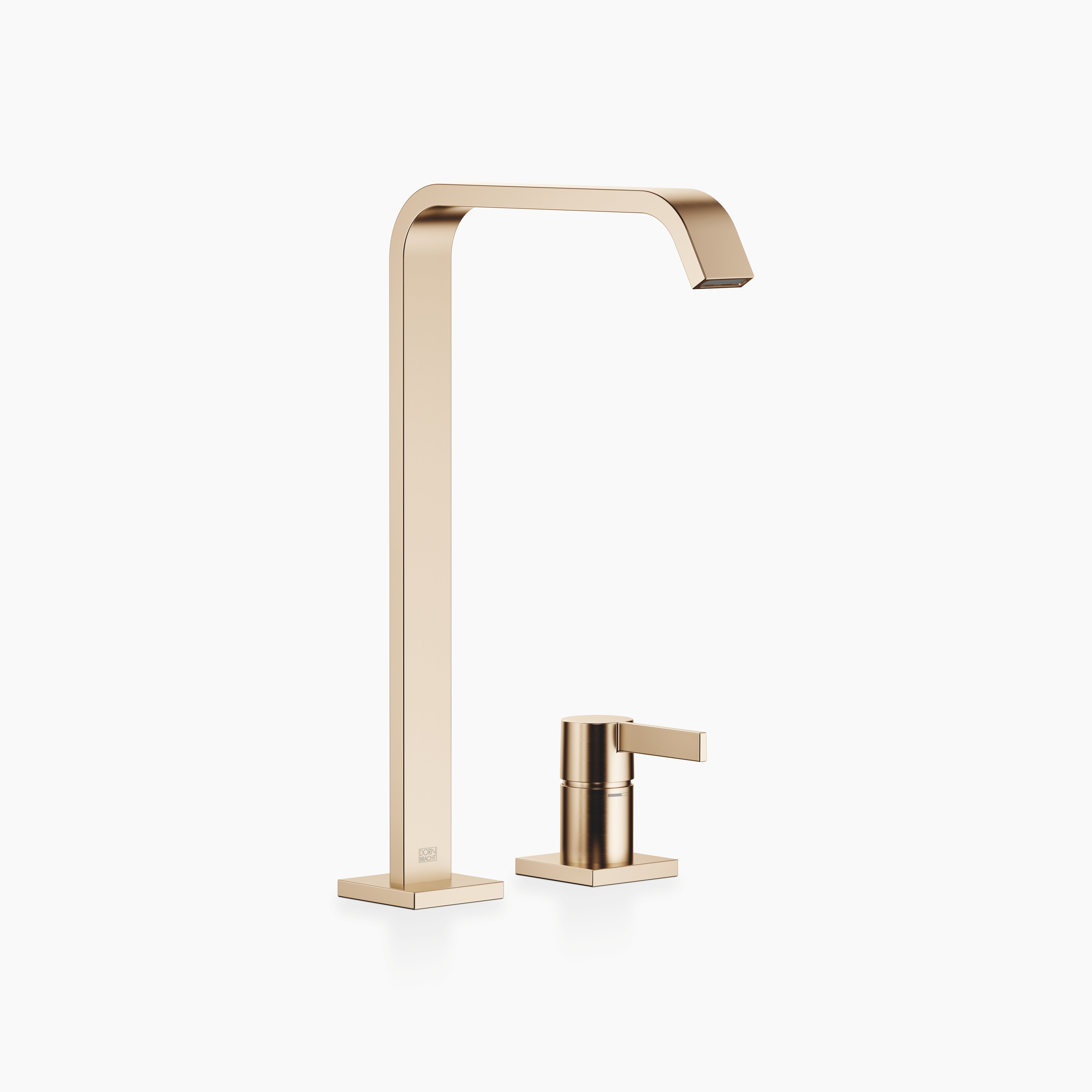 Imo Two Hole Basin Mixer With High Spout Without Pop Up Waste Chrome