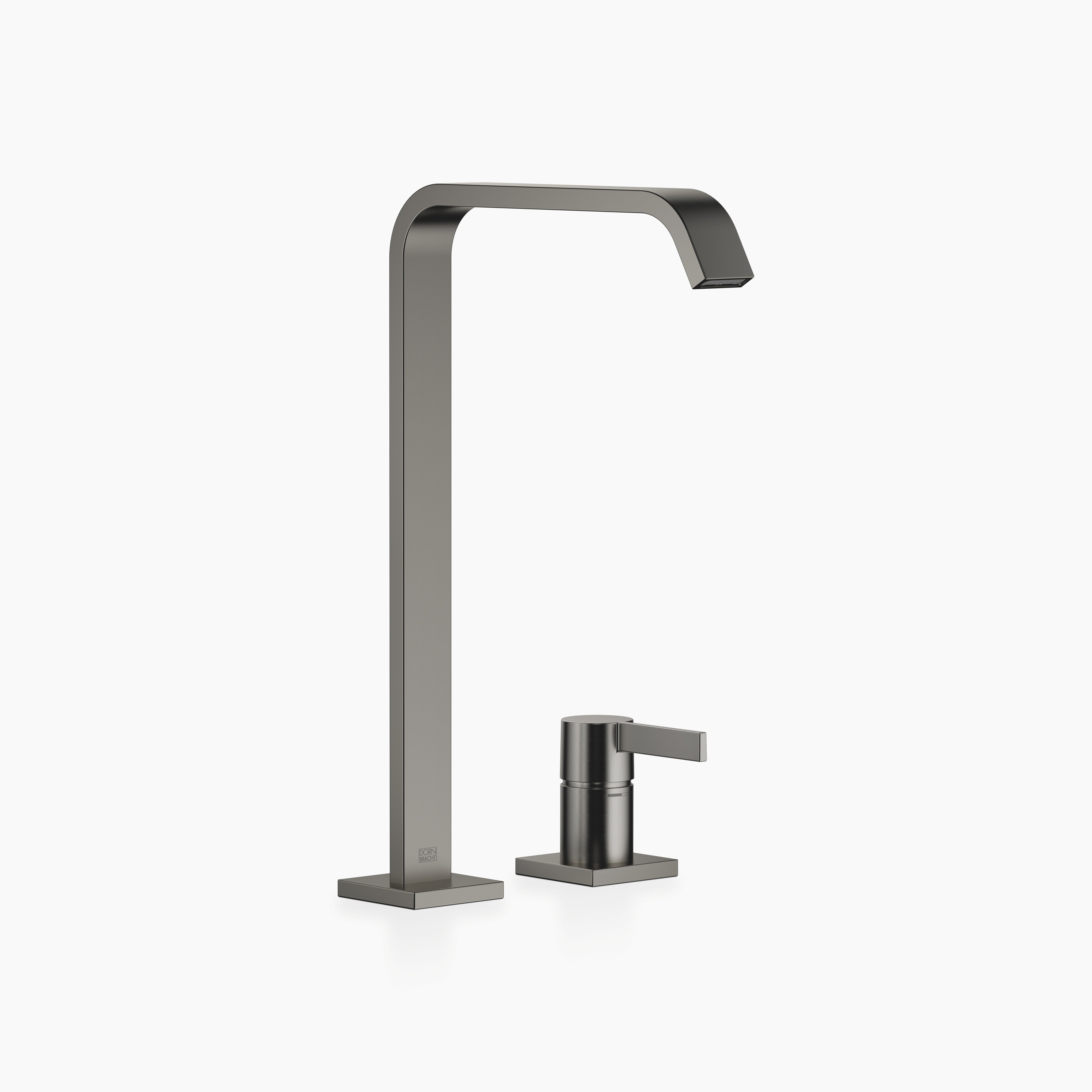 Imo Two Hole Basin Mixer With High Spout Without Pop Up Waste Chrome