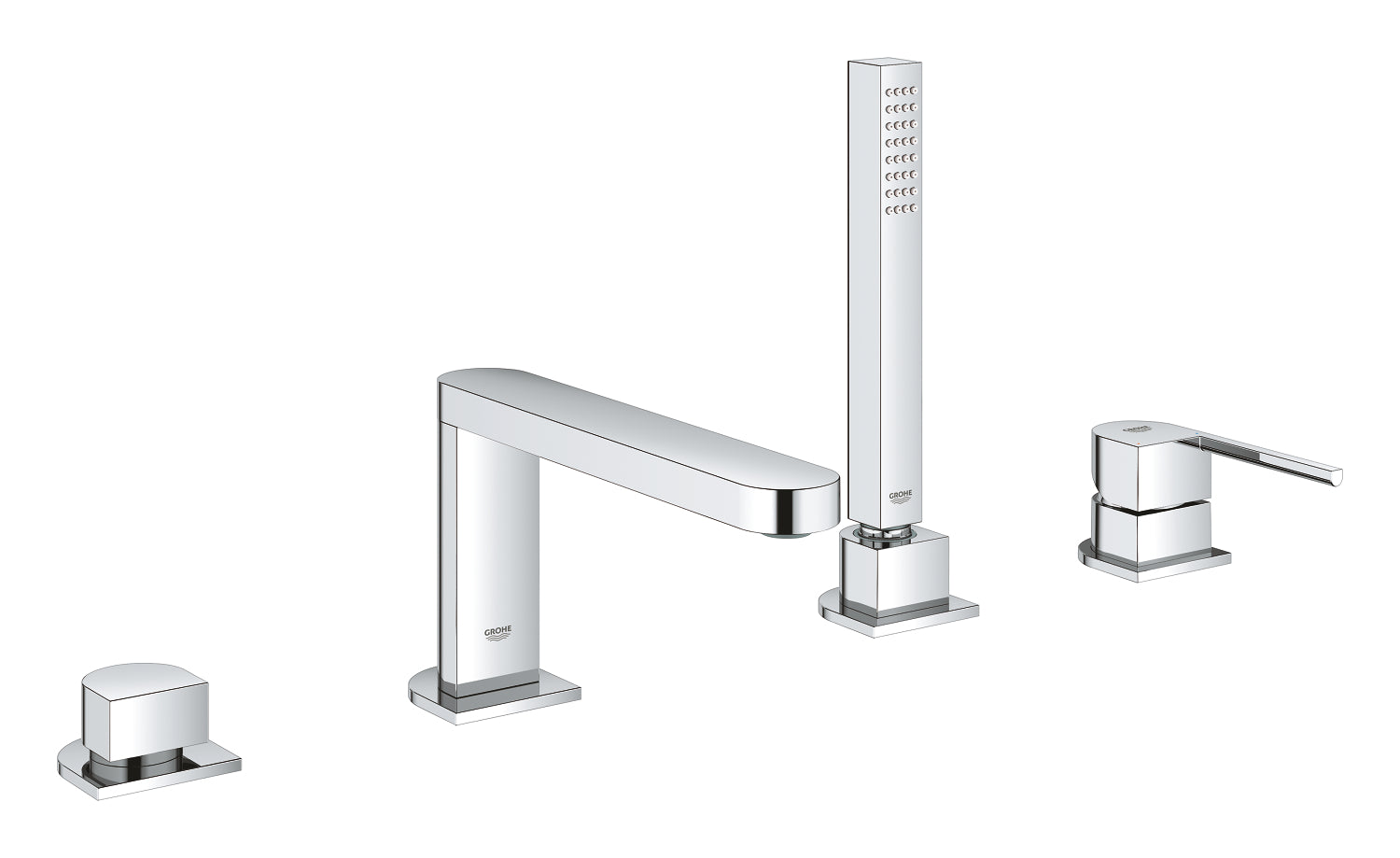 GROHE Plus 4-hole single-lever bath combination