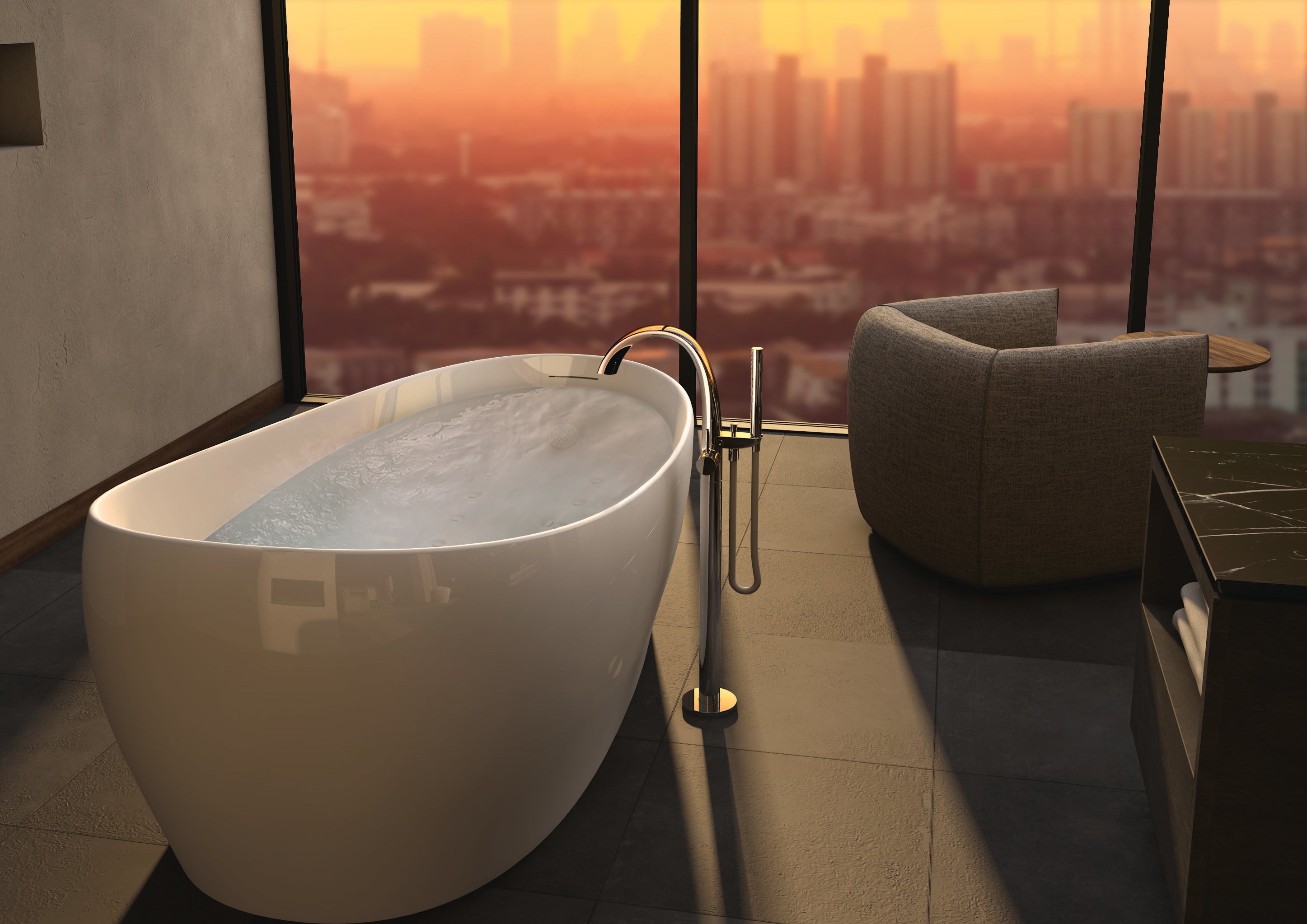 TOTO FREESTANDING FLOTATION TUB