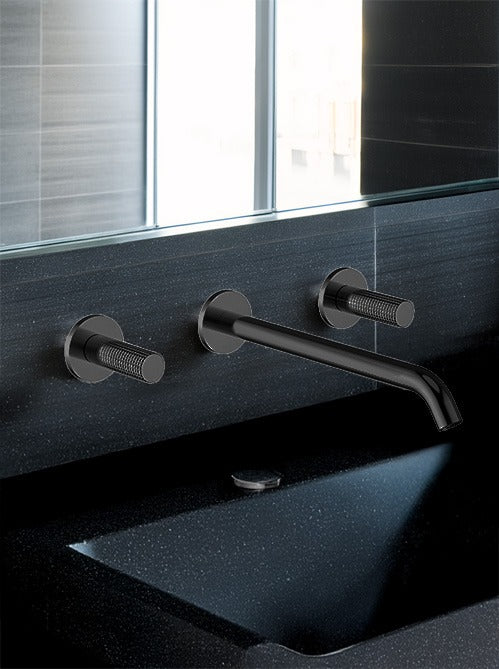 IZZY - 3 Hole Wall Basin Mixer
