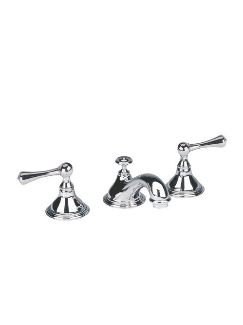 ASBURY - White Lever 3 Hole Deck Basin
