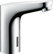 Focus Electronic basin mixer with temperature pre-adjustment and battery operated