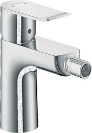 Metris Single lever bidet mixer with pop-up waste