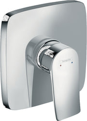 Metris Single lever manual shower mixer soft cube for concealed installation