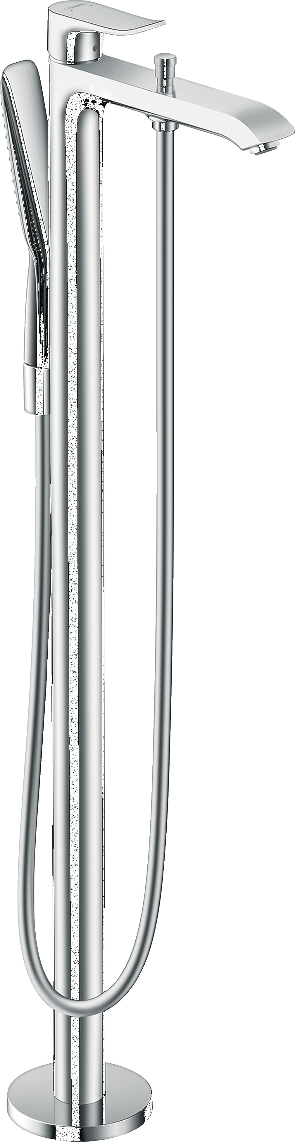 Metris Single lever bath mixer floor standing