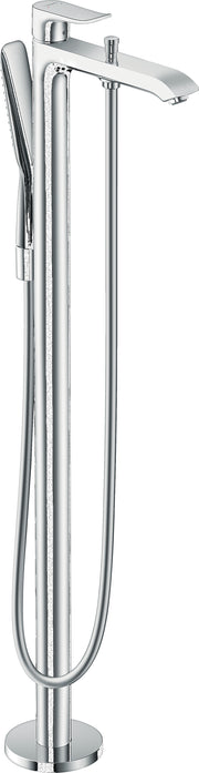 Metris Single lever bath mixer floor standing