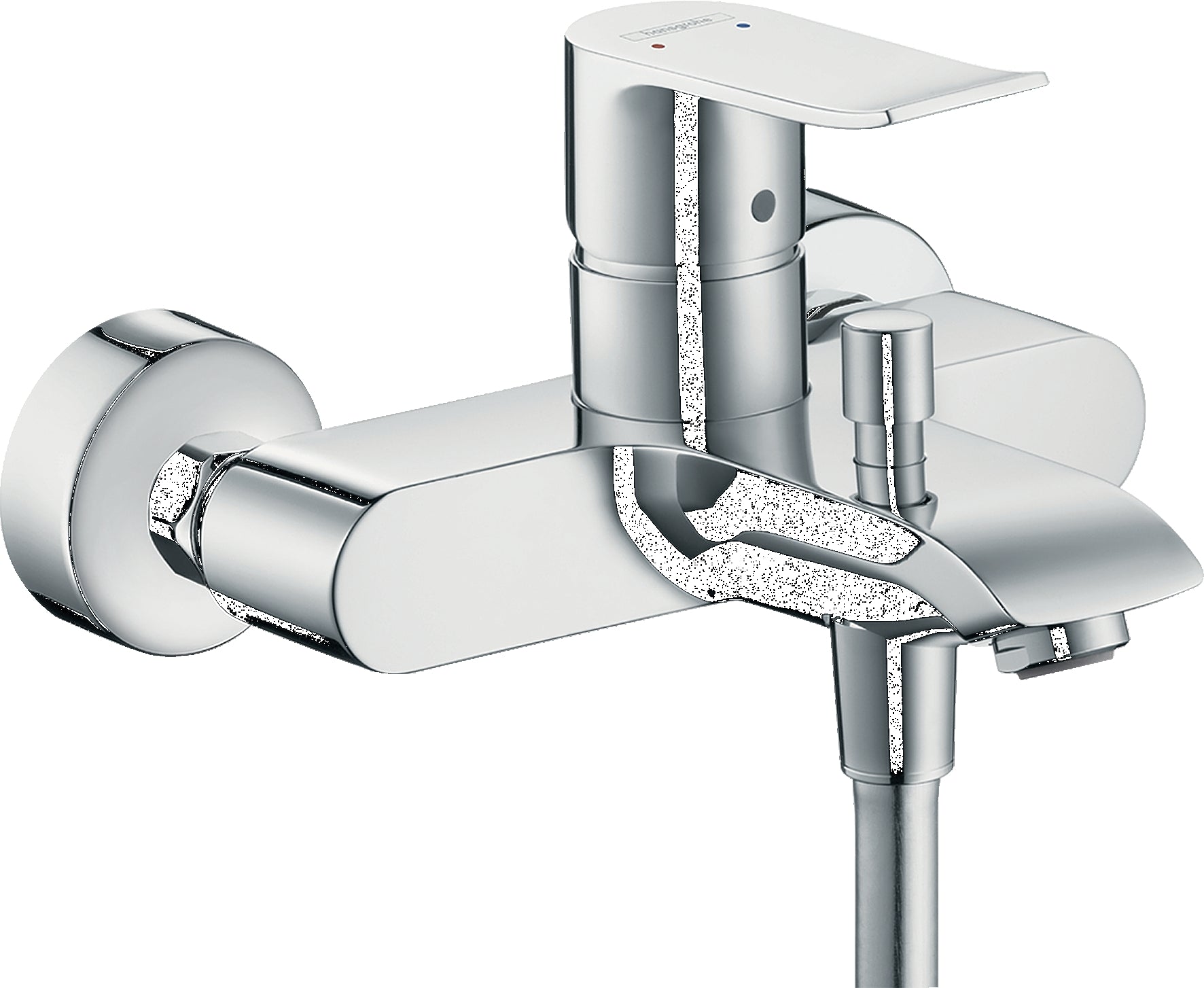 Metris Single lever manual bath mixer for exposed installation