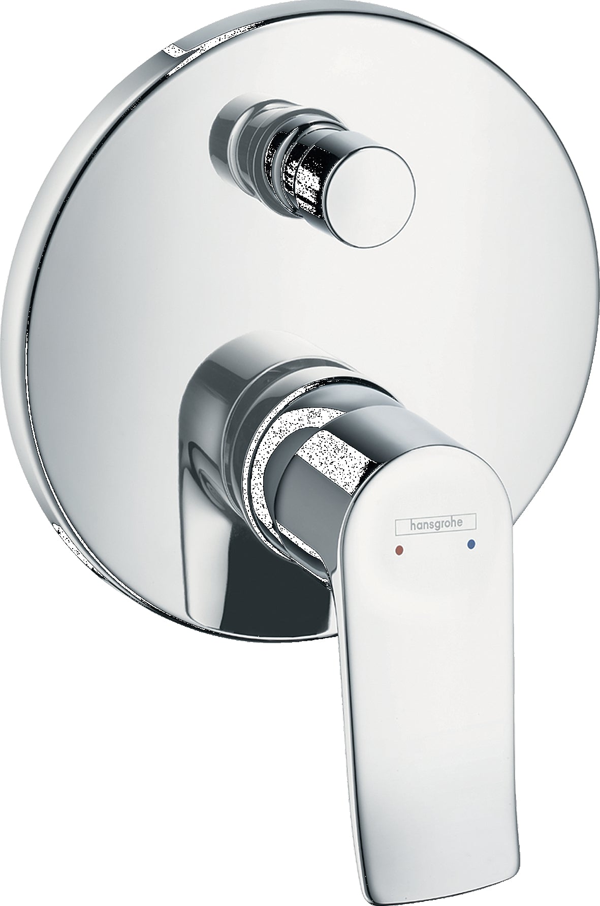 Metris Single lever manual bath mixer round for concealed installation with integrated backflow prevention