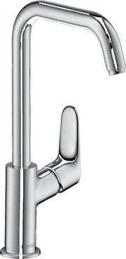 Focus Single lever basin mixer 240 with swivel spout without waste