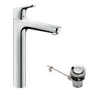 Focus Single lever basin mixer 230 with pop-up waste
