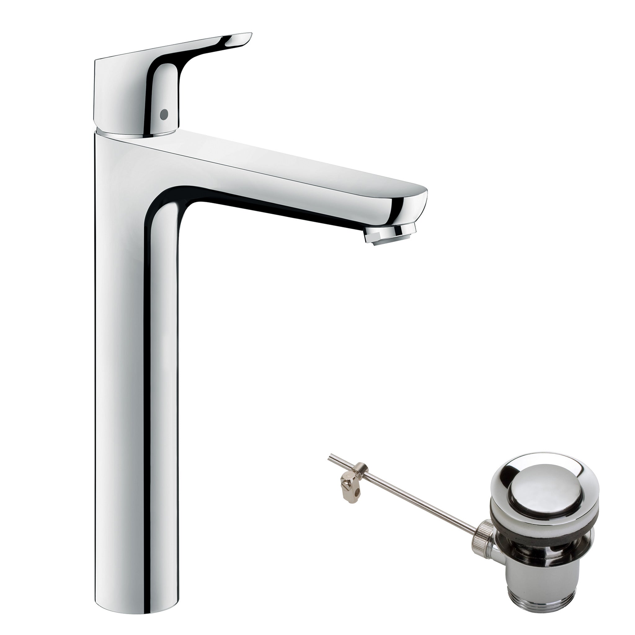 Focus Single lever basin mixer 230 with pop-up waste