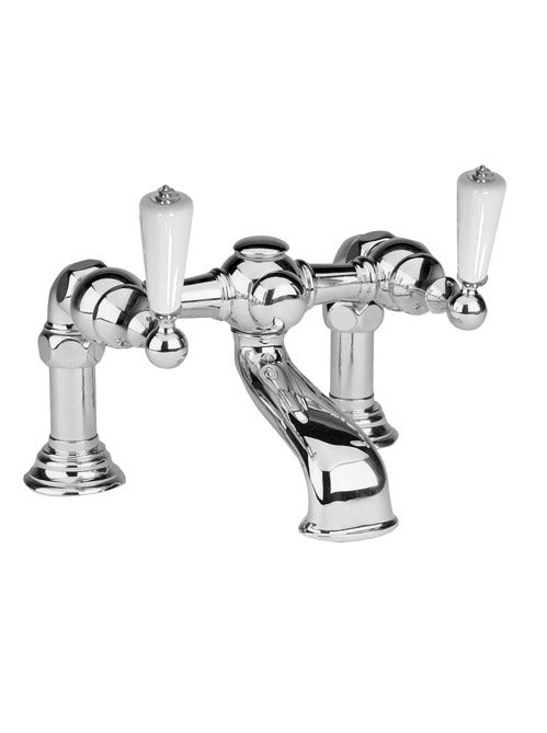 ASBURY - White Ceramic Lever Bath Filler