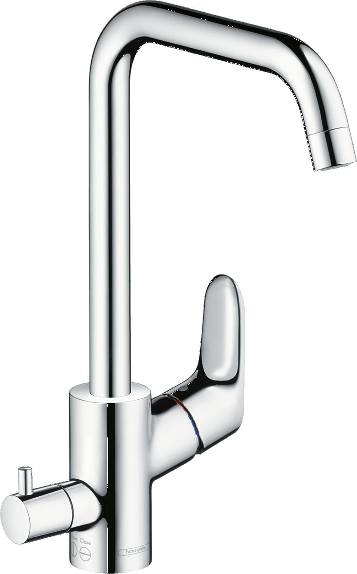 Focus M41 Single lever kitchen mixer 260 with shut-off valve for additional appliance, single spray mode
