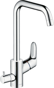 Focus M41 Single lever kitchen mixer 260 with shut-off valve for additional appliance, single spray mode