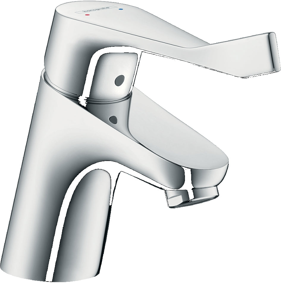 Focus Single lever basin mixer 70 with extra long handle without waste