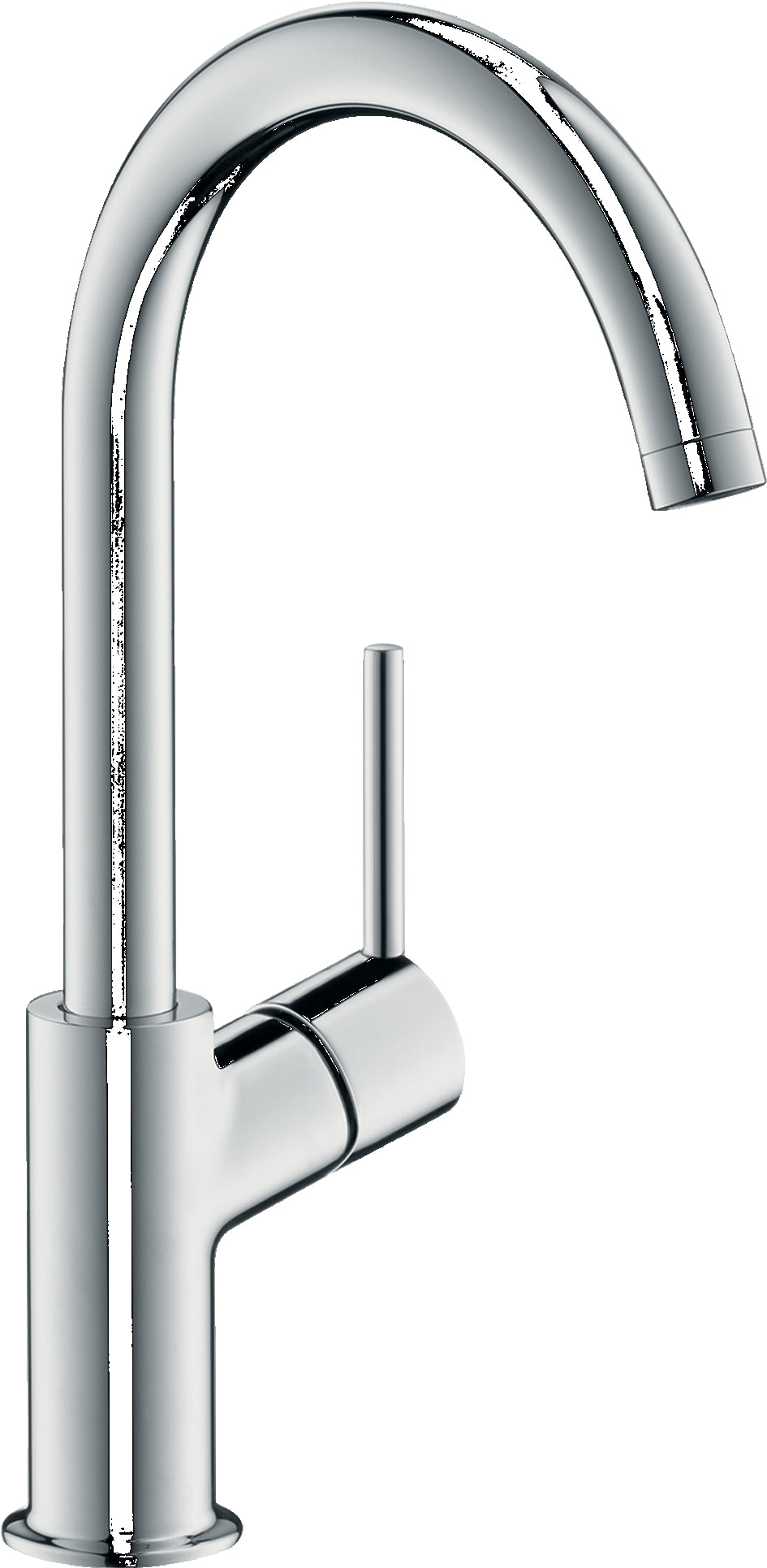 Talis Single lever basin mixer 210 with fixed spout and push-open waste