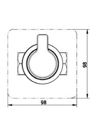 COULE - Wall Stop Valve RH