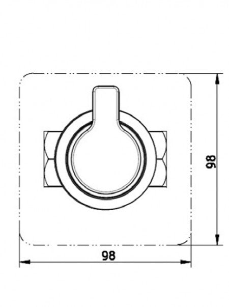 COULE - Wall Stop Valve RH