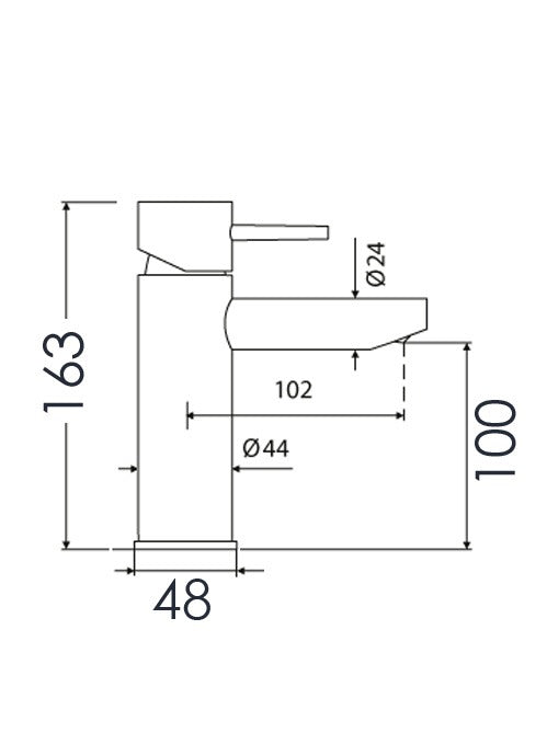 BLACK City Mono Basin Mixer